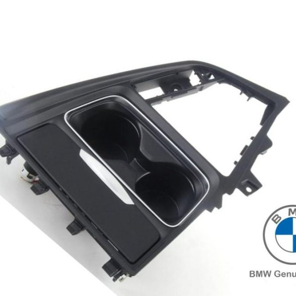 Original BMW F30 F32 F36 Trim Cover Panel Storage Tray Cup Holder Konsol Tengah 51169218926