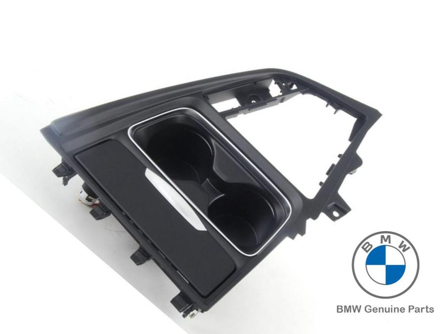 51169218926_A Original BMW F30 F32 F36 Trim Cover Panel Storage Tray Cup Holder Konsol Tengah 51169218926 - Gambar 1