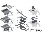Original BMW F30 F32 F36 Trim Cover Panel Storage Tray Cup Holder Konsol Tengah 51169218926 - Gambar 6