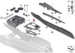 BMW F15 X5 F16 X6 Trim Konsol Tengah Shift Knob Idrive Controller - Gambar 5