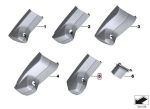 Original BMW F15 X5 F16 X6 Cover Tutup Trim Kaca Spion Interior Tengah
