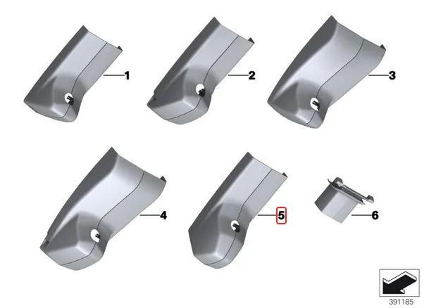 51169277182_A Original BMW F15 X5 F16 X6 Cover Tutup Trim Kaca Spion Interior Tengah - Gambar 1