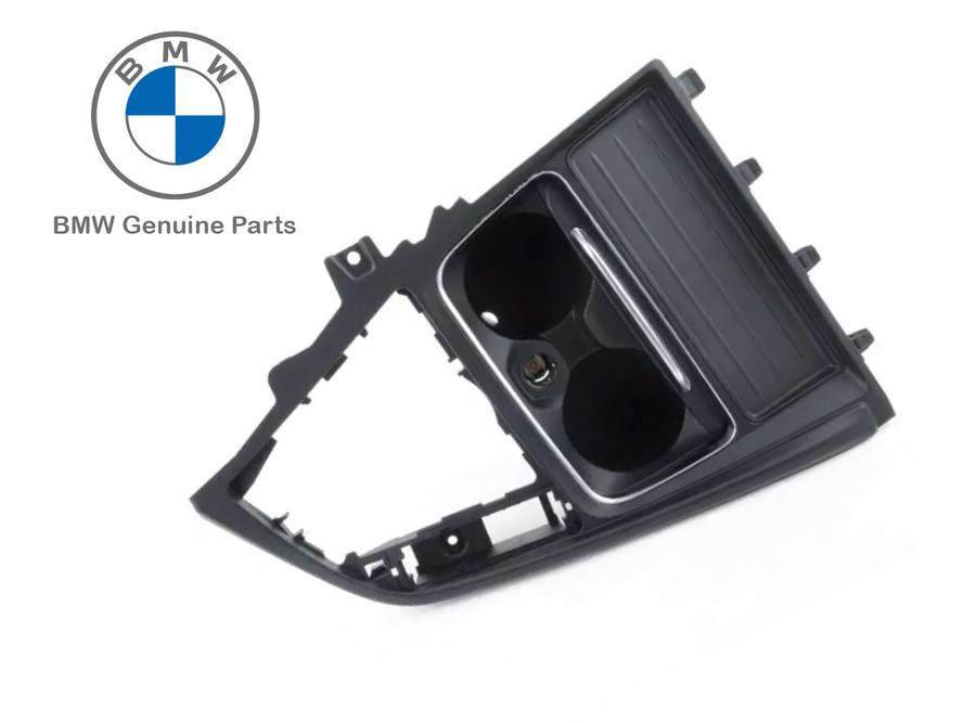 51169323676_A BMW F30 F32 F36 LCI Facelift Trim Cover Tray Cup Holder Konsol Tengah - Gambar 1