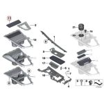 BMW F30 LCI Storage Tray Mat Tatakan karet Konsol Tengah 51169323678 - Image 5