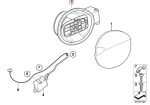Original BMW E81 E87 Filler Pot Fill in Flap Tutup Tangki Bensin 51177069449 - Image 5