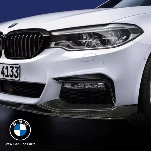 SALE !! Original BMW G30 G31 Pre-LCI M Performance Front Attachment Carbon Fiber Lip Spoiler Bemper Depan SET 51192414137 51192414139