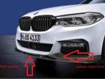 SALE !! Original BMW G30 G31 Pre-LCI M Performance Front Attachment Carbon Fiber Lip Spoiler Bemper Depan SET 51192414137 51192414139 - Gambar 3