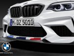 Original BMW F87 M2 M Performance Front Attachment Carbon Fiber Splitter Lip Bemper Depan