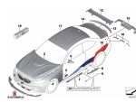 Original BMW F87 M2 M Performance Front Attachment Carbon Fiber Splitter Lip Bemper Depan - Image 6
