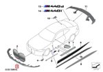 Original BMW G22 G23 M Performance Front Attachment Carbon Lip Spoiler - Image 4