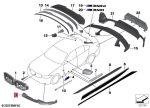 BMW G20 LCI Facelift M Performance Front Attachment Carbon Lip Spoiler - Image 5
