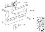 Original BMW E36 Z3 Moulding Clip Door Trim Pintu - Gambar 4