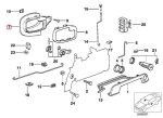 BMW E36 M Chrome Inner Door Handle Tuas Pembuka Pintu DEPAN KIRI - Gambar 5