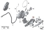 BMW E70 X5 E71 X6 Door Handle Carrier Bracket Luar Pintu Depan KIRI - Image 5