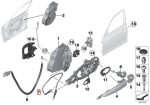 Original BMW F30 F31 F80 M3 Bowden Cable Kabel Handle Luar Pintu Depan 51217259828 - Image 5