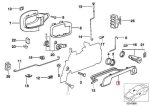 Original BMW E36 E34 Bingkai Frame Handle Luar Karet Seal Gasket Pintu Depan KANAN - Image 6