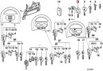 Original BMW E31 E32 E34 E36 Blank Key Rumah Anak Kunci Kosongan - Gambar 5