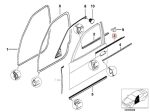 Original BMW E39 Pelipit Karet Seal Jendela Luar Pintu DEPAN KANAN - Image 5