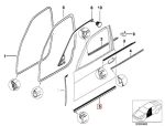 Original BMW E39 Weatherstrip Trim Karet Seal Bawah Pintu Depan KANAN - Image 6