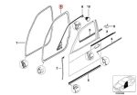 Original BMW E38 E39 Weatherstrip Karet Seal Pintu DEPAN KIRI / KANAN - Image 5