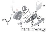 Original BMW E60 F10 Latch Door Lock Latch Kait Pintu Belakang KANAN - Image 5