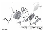 BMW F30 F80 M3 Door Lock Operating Rod Pin Kunci Pintu Belakang KANAN - Image 4
