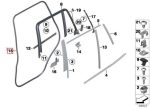 Original BMW F25 X3 Weatherstrip Karet Seal Body Pintu Belakang - Image 5