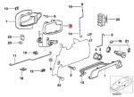 Original BMW E36 Z3 Door Handle Frame Ring Bingkai Tuas Pintu KIRI - Image 5