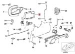 Original BMW E36 Z3 Door Handle Frame Ring Bingkai Tuas Pintu KANAN - Image 5