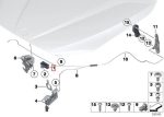 Original BMW Twist Protection for Hood Bracket Dudukan Kait Kap Mesin - Gambar 5