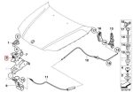 Original BMW E90 E92 E93 Hood Catch Bracket Kait Pengunci Kap Mesin - Image 5