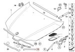 Original BMW E90 E91 Lis Karet Seal Kap Mesin Atas Lampu Depan KANAN - Image 5