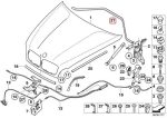 Original BMW E70 X5 E71 X6 Lis Karet Seal Belakang Kap Mesin Dalam