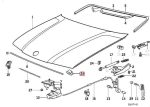 Original BMW E36 Engine Hood Clip Jangkar Kap Mesin - Image 5