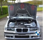 Original BMW E36 Hood Sealing Gasket Karet Kap Mesin Depan 51238207821
