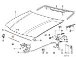 Original BMW E36 Hood Sealing Gasket Karet Kap Mesin Depan 51238207821 - Image 5