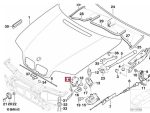 Original BMW E46 Sedan Touring Hood Catch Bracket Kait Pengunci Kap Mesin 51238213029 - Image 5