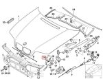 Original BMW E46 Coupe Hood Catch Bracket Kait Pengunci Kap Mesin - Image 3