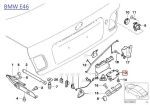Original BMW E46 E60 E90 E92 Trunk Lid Lock Actuator Kunci Bagasi - Image 5