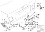 Original BMW E46 Trunk Lid Lock Gasket Karet Lubang Kunci Silinder Bagasi 51248223104 - Image 5