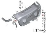 Ori BMW F30 F80 M3 Blind Rivet Nut untuk Kancing Talang Air Bagasi - Gambar 5