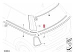 Original MINI R56 Trim Cover Tatakan Kaca Belakang Bawah 51312754853 - Image 5