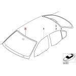 Original BMW E46 LCI Sedan Kaca Depan Infrared Rain Sensor 51317059704 - Gambar 4