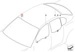 Original BMW E60 E61 Kaca Depan Green Windscreen Rain Sensor - Image 3