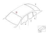 Original BMW E65 E66 Kaca Depan Green Windscreen Rain Sensor - Image 5