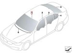 Original BMW F30 340i F80 M3 Kaca Depan Green Windshield Rain sensor - Image 3