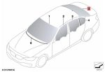 Original BMW F30 3 Series Kaca Belakang Read Window Glass - Gambar 4