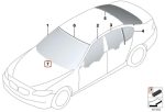 Ori BMW Windshield Glass Bump Stop Ganjalan Kaca Depan 51317288462 - Image 4