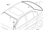 Original BMW E38 Talang Air Drip Moulding Lis Karet Kaca Depan KIRI - Gambar 5