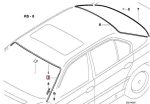 Original BMW E38 Talang Air Drip Moulding Lis Karet Kaca Depan KANAN - Gambar 5